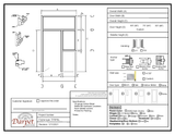 Transom with Right Partial Side Lite Frame - Model#TFRPSL