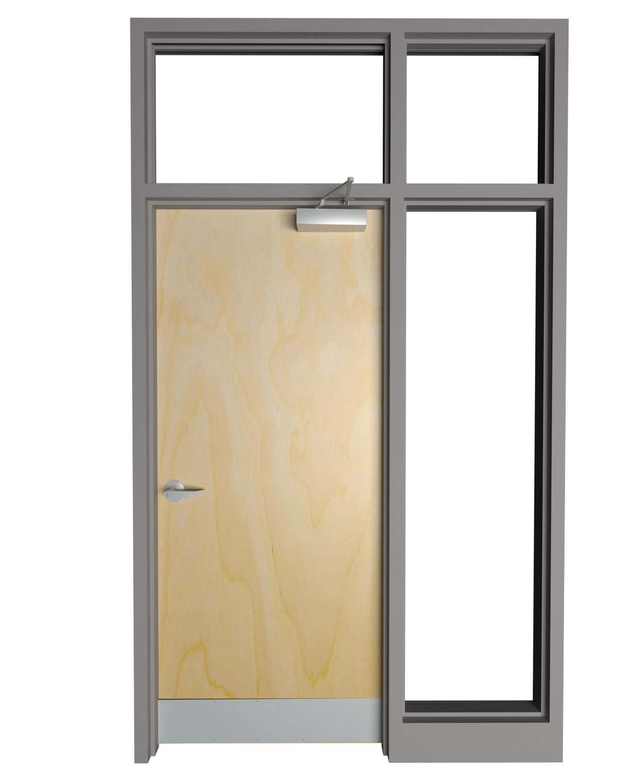 Transom with Right Side Lite Frame - Model#TFRSL