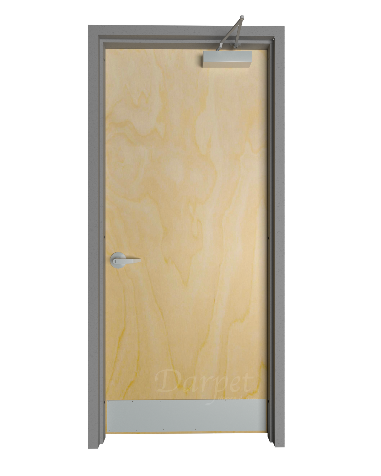 Commercial Flush Birch Door with Hollow Metal Frame