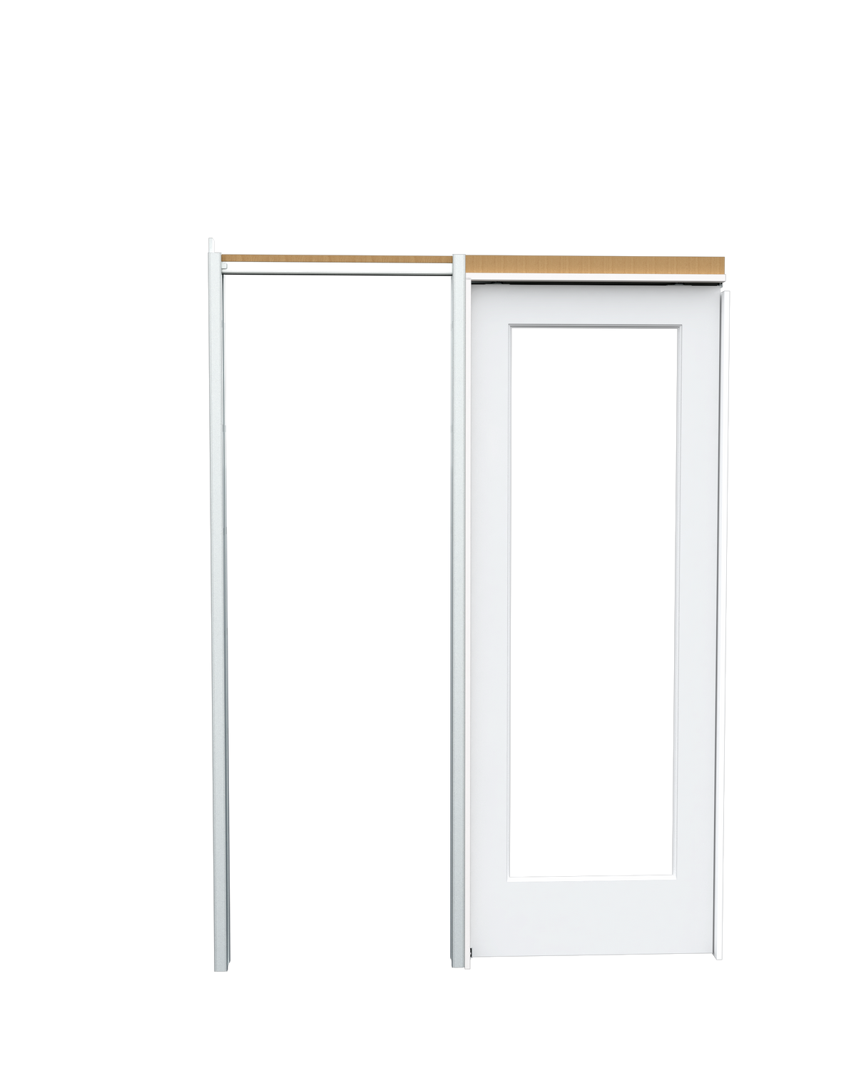 Clear Glass French (1 Lite) Pocket
