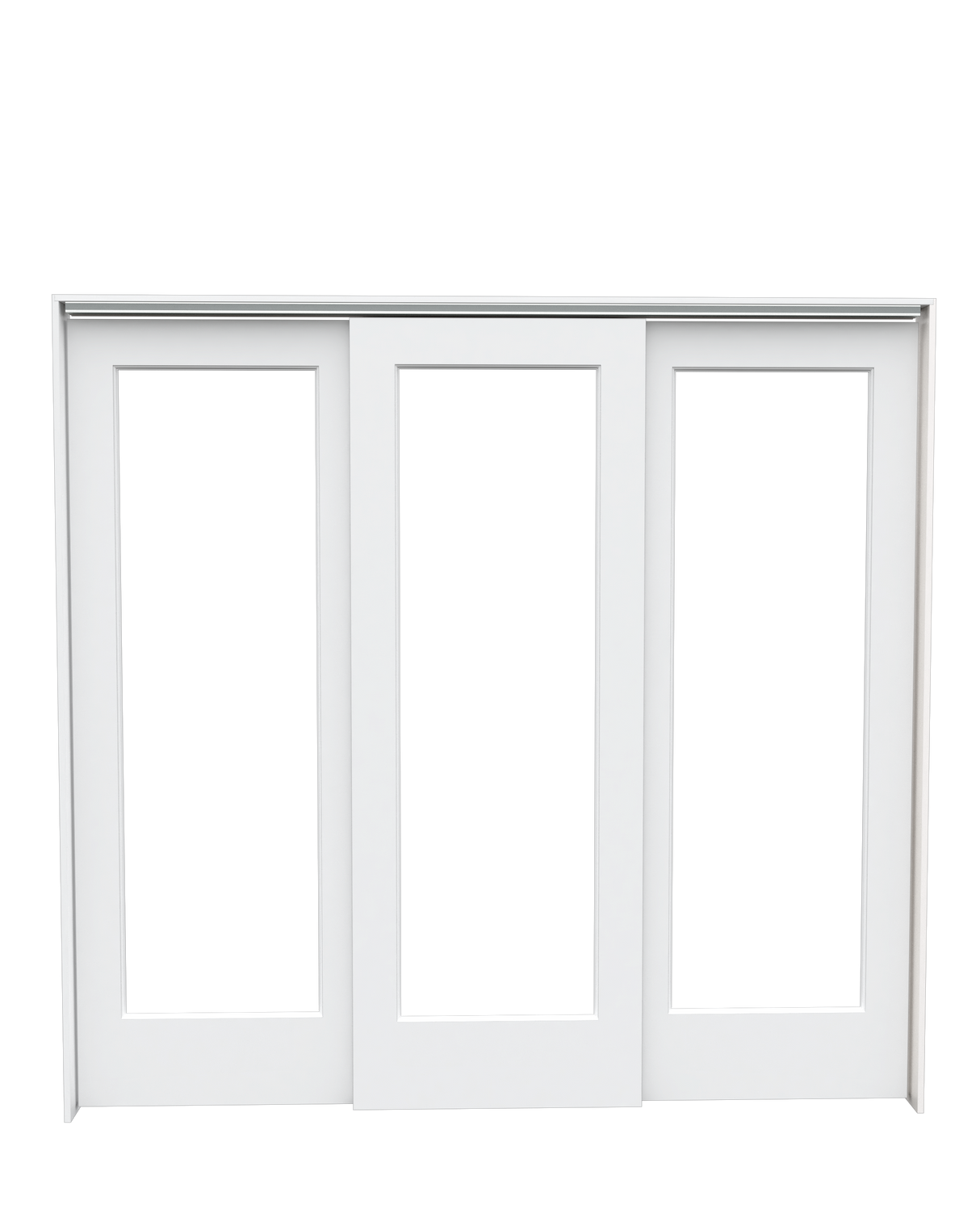 Clear Glass French (1 Lite) Triple Bypass