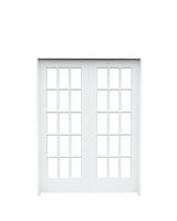 Clear Glass French (15 Lite) Double