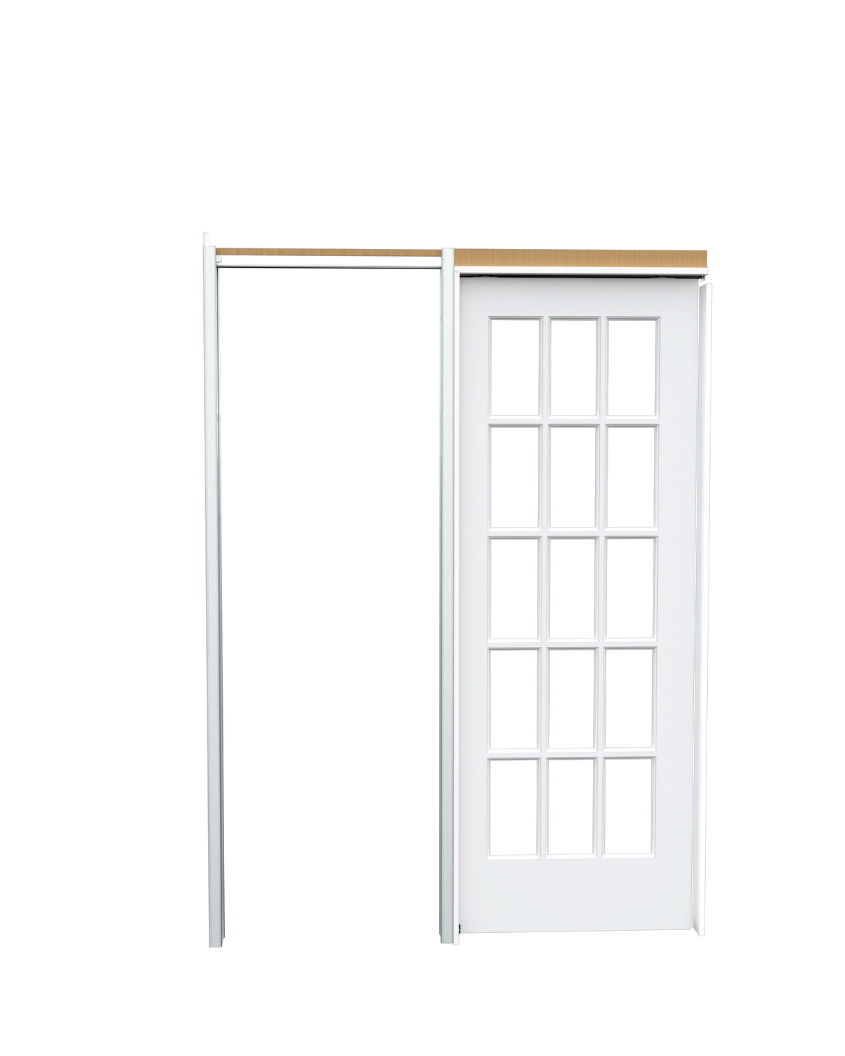 Clear Glass French (15 Lite) Pocket