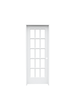 Clear Glass French (15 Lite) Prehung