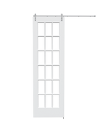 Clear Glass Poplar (18 Lite) Barn