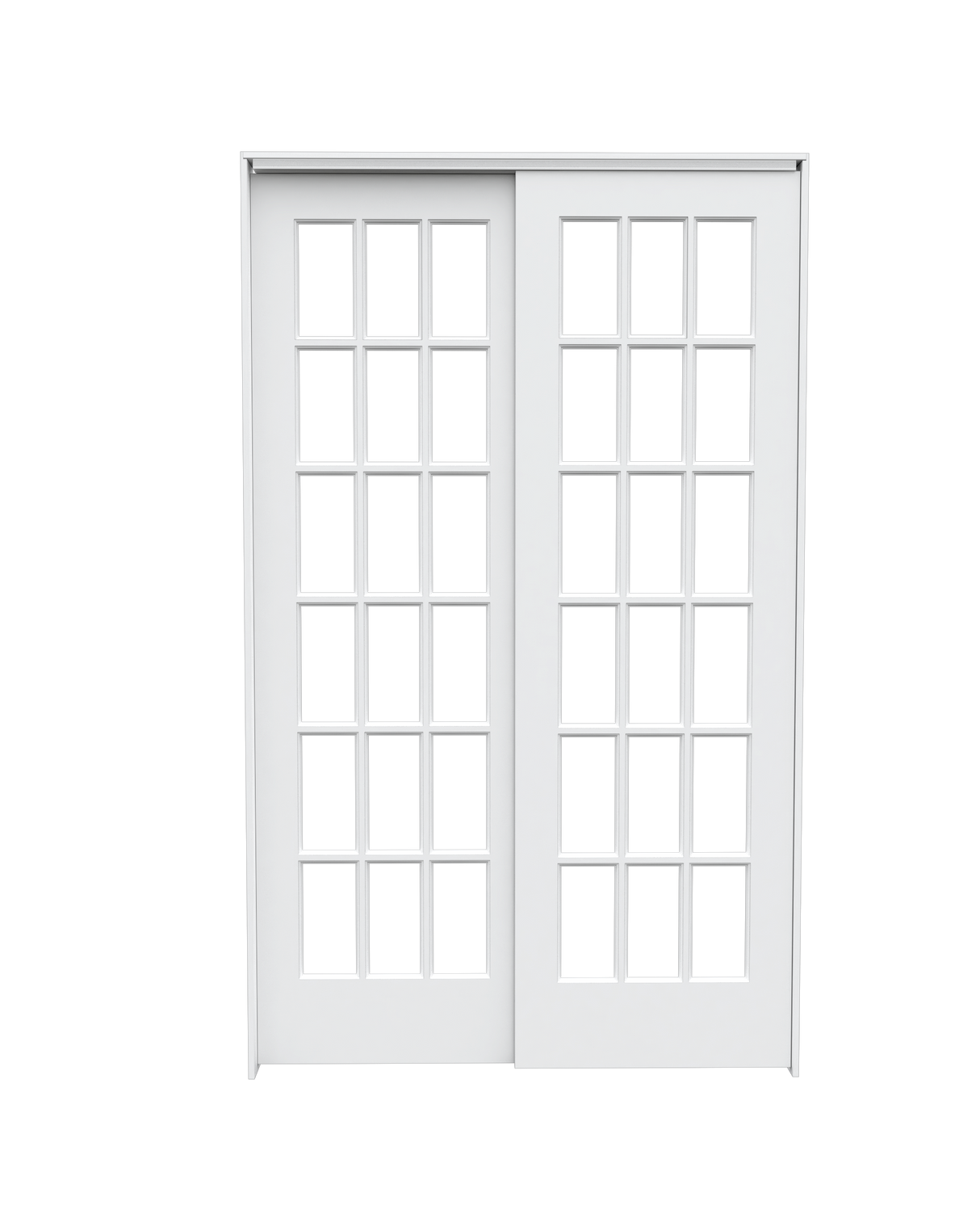 Clear Glass Poplar (18 Lite) Bypass
