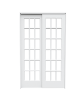Clear Glass Poplar (18 Lite) Bypass