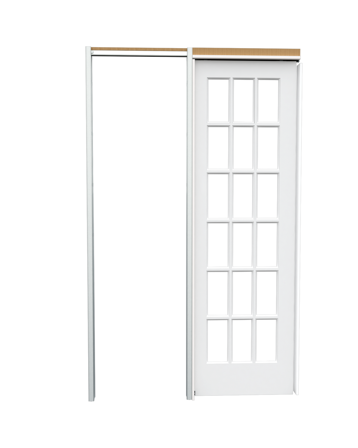 Clear Glass Poplar (18 Lite) Pocket