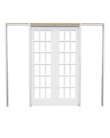 Clear Glass Poplar (18 Lite) Pocket