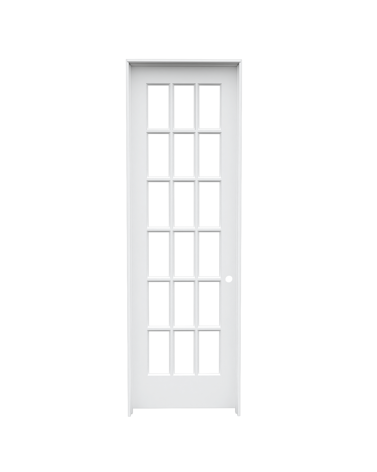 Clear Glass Poplar (18 Lite) Prehung