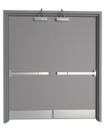 Flush Hollow Metal Double Door