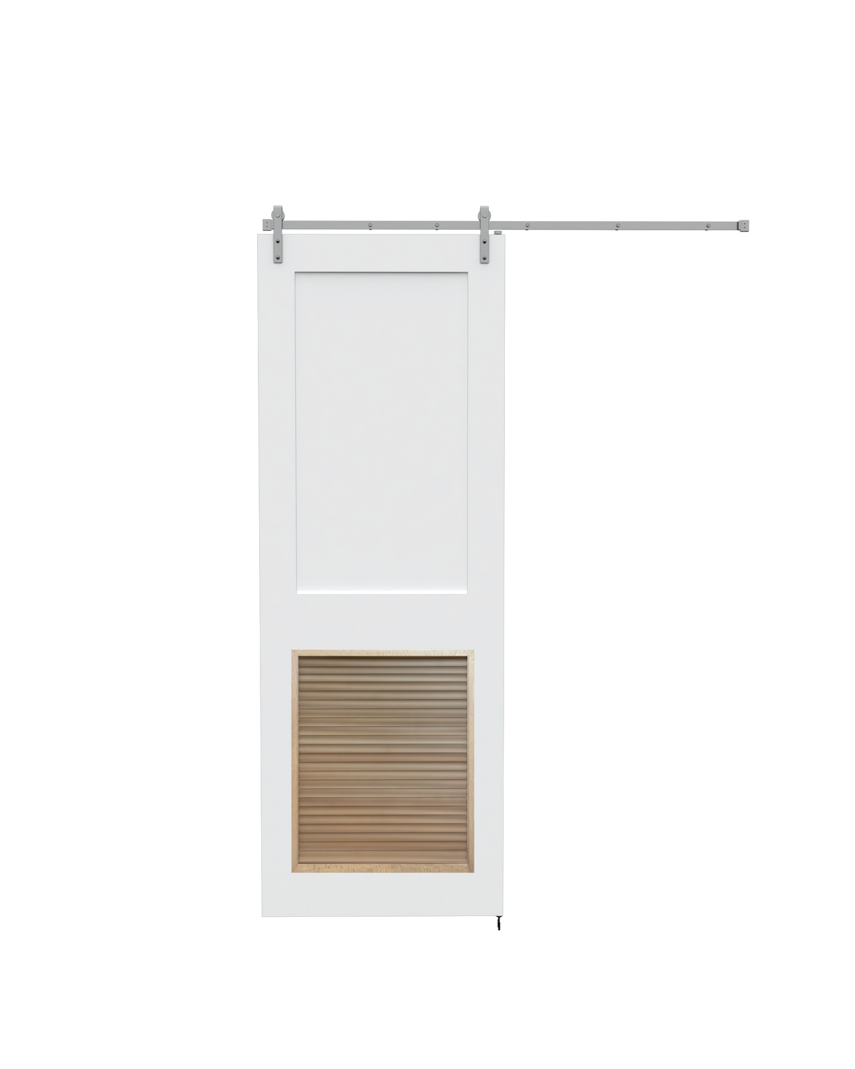 Flat Shaker (2 Panel) Barn with Louver Insert