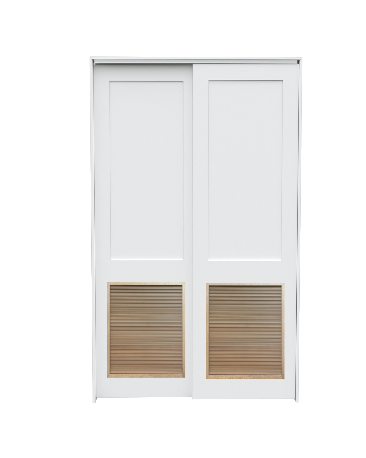 Flat Shaker (2 Panel) Bypass with Louver Insert