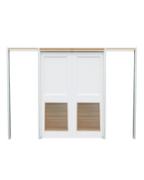 Flat Shaker (2 Panel) Pocket with Louver Insert