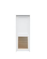 Flat Shaker (2 Panel) Prehung with Louver Insert
