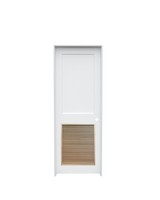 Flat Shaker (2 Panel) Prehung with Louver Insert