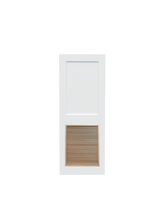 Flat Shaker (2 Panel) Slab with Louver Insert