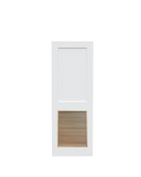 Flat Shaker (2 Panel) Slab with Louver Insert