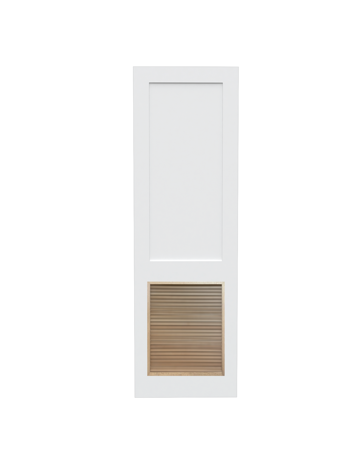 Flat Shaker (2 Panel) Slab with Louver Insert