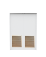 Flush Double with Louver Insert