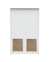 Flush Double with Louver Insert