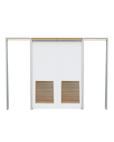 Flush Double Pocket with Louver Insert