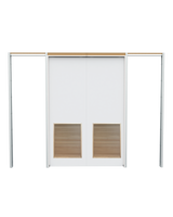 Flush Double Pocket with Louver Insert