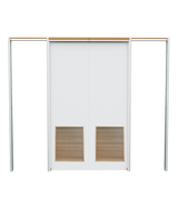 Flush Double Pocket with Louver Insert