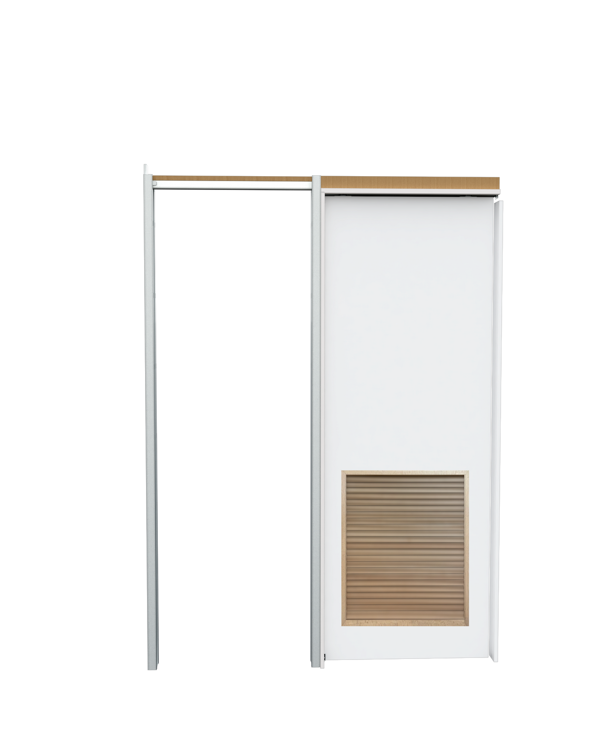 Flush Pocket with Louver Insert