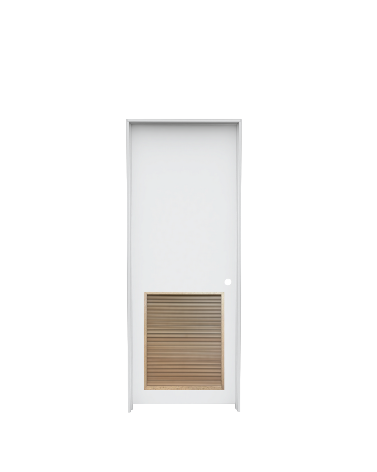 Flush Prehung with Louver Insert