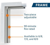Flush Smooth Steel Door