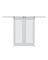 Frosted Glass French (1 Lite) Barn