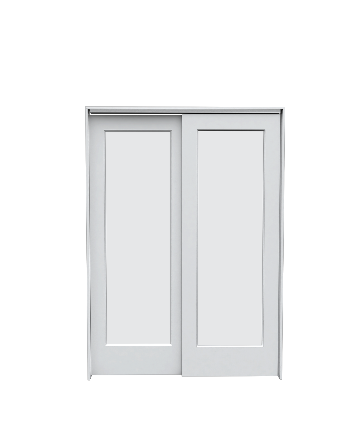 Frosted Glass French (1 Lite) Bypass