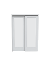 Frosted Glass French (1 Lite) Bypass
