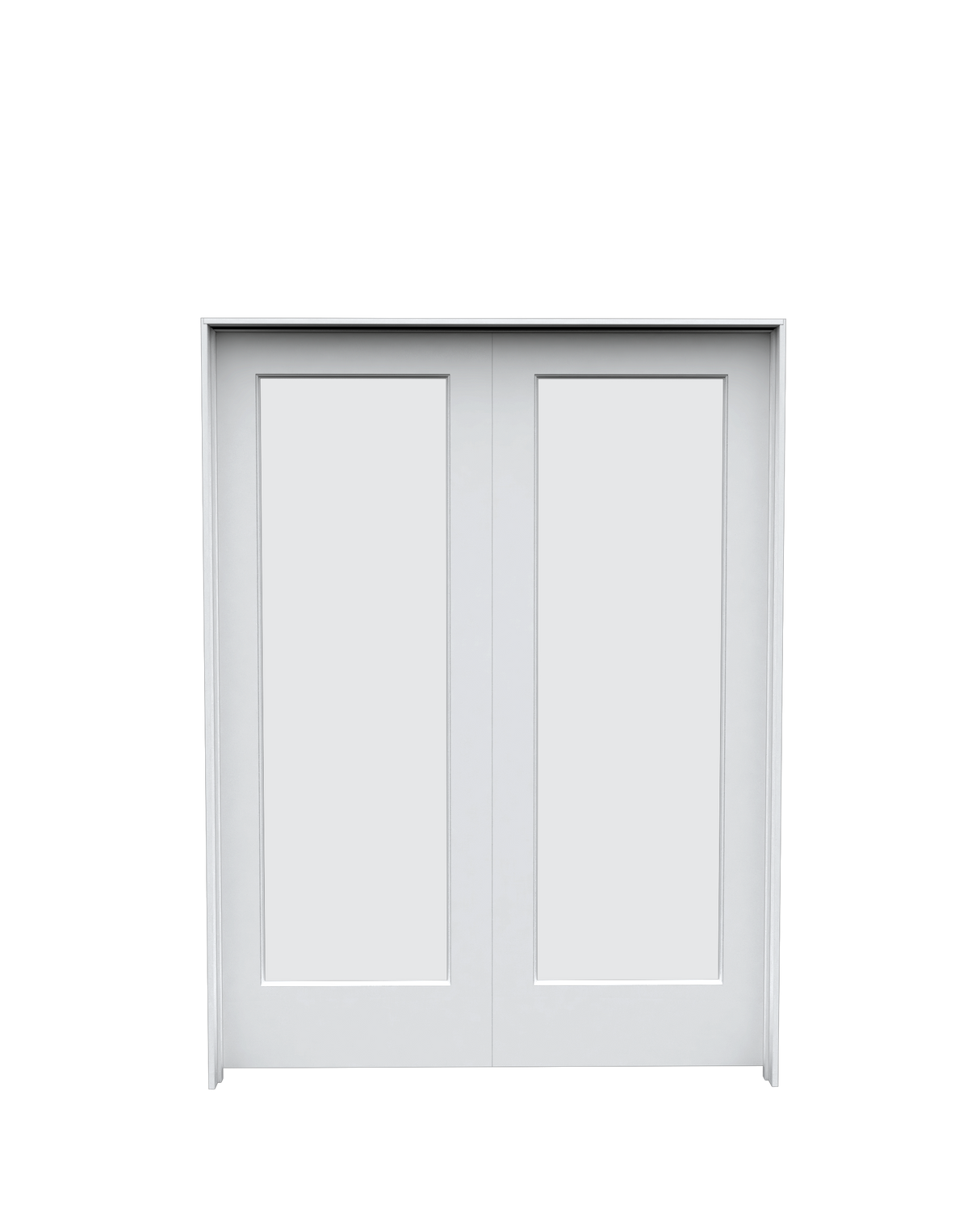 Frosted Glass French (1 Lite) Double