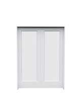 Frosted Glass French (1 Lite) Double
