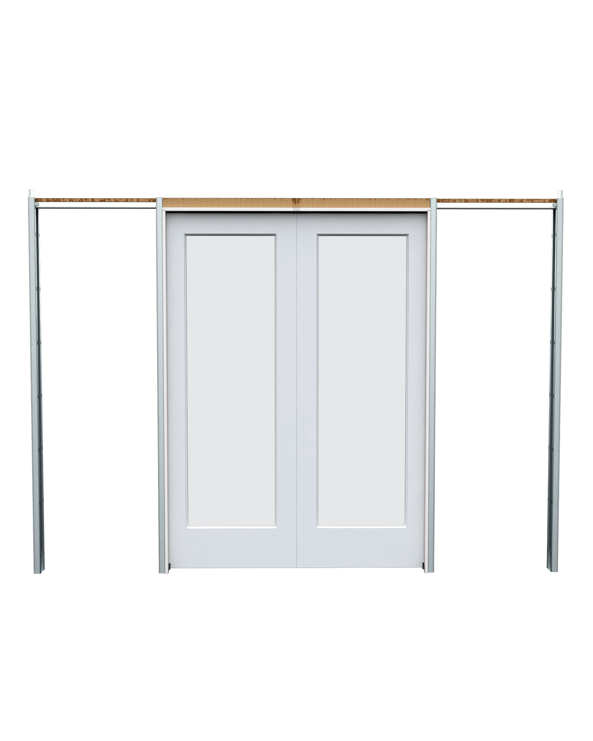 Frosted Glass French (1 Lite) Pocket
