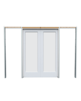 Frosted Glass French (1 Lite) Pocket