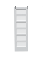 Frosted Poplar Shaker (6 Lite) Barn