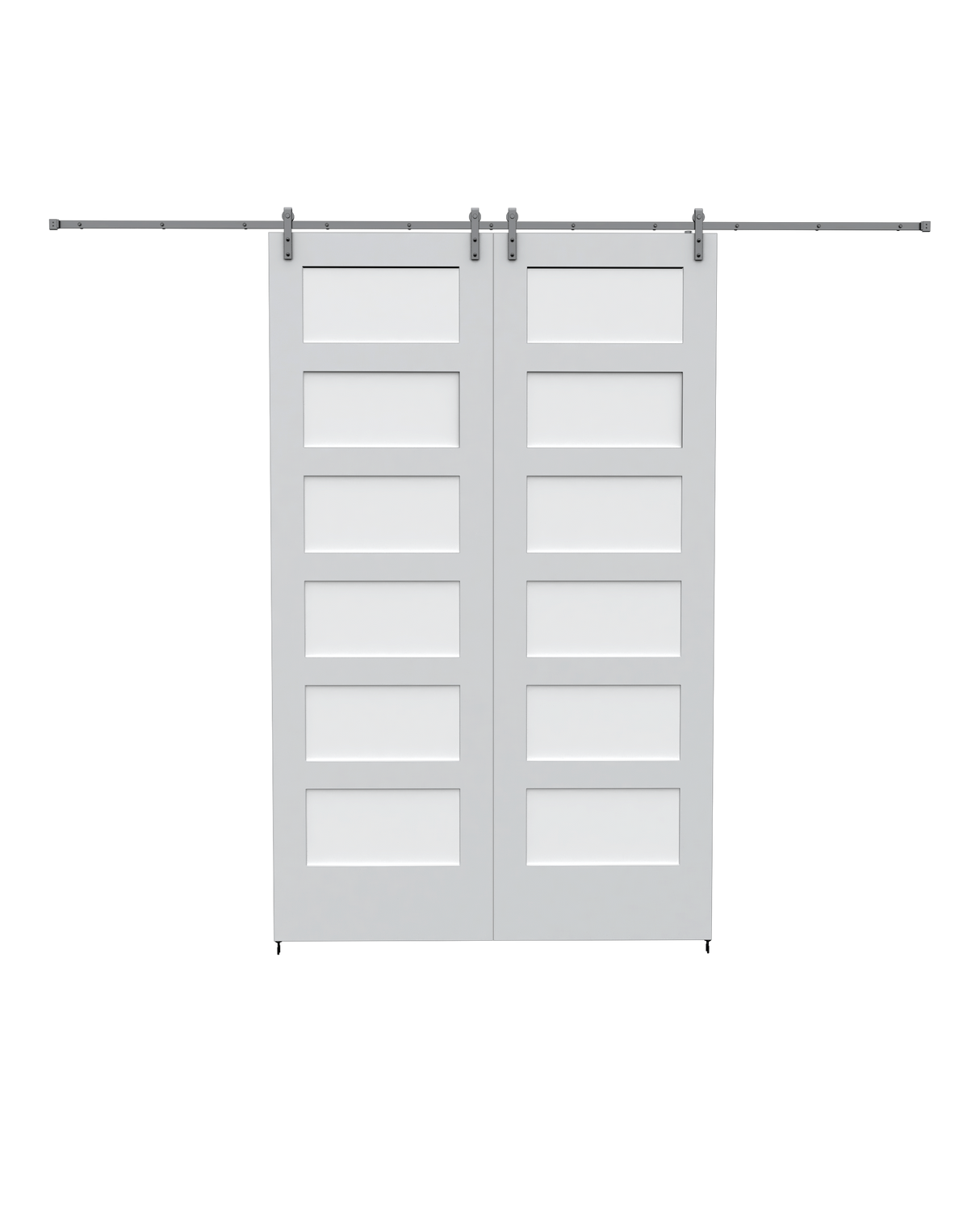 Frosted Poplar Shaker (6 Lite) Barn