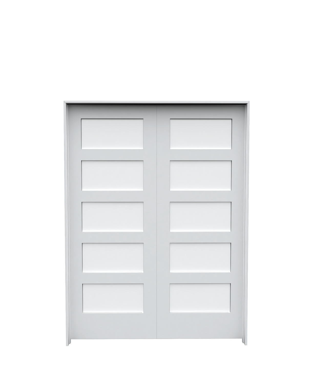 Laminated Glass Poplar Shaker (5 Lite) Double