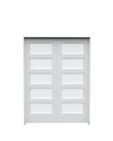 Laminated Glass Poplar Shaker (5 Lite) Double