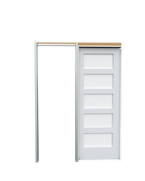 Laminated Glass Poplar Shaker (5 Lite) Pocket