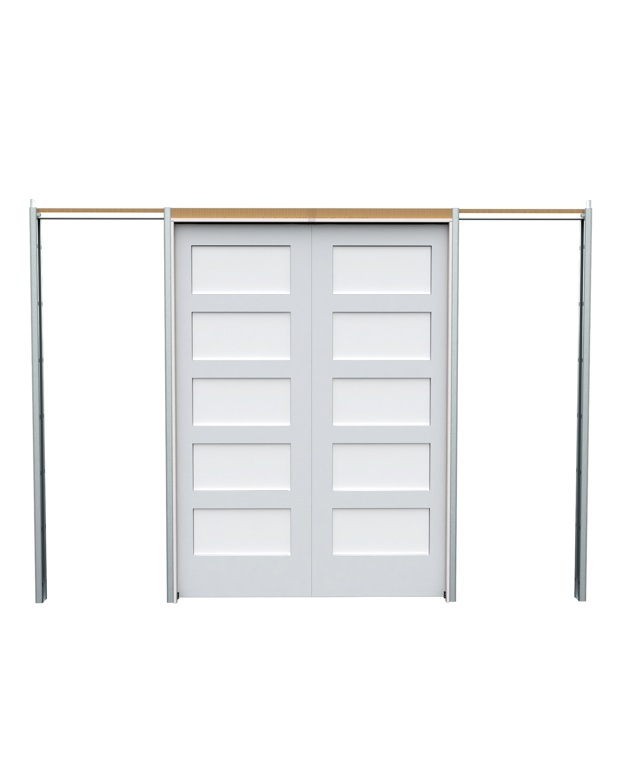 Laminated Glass Poplar Shaker (5 Lite) Pocket