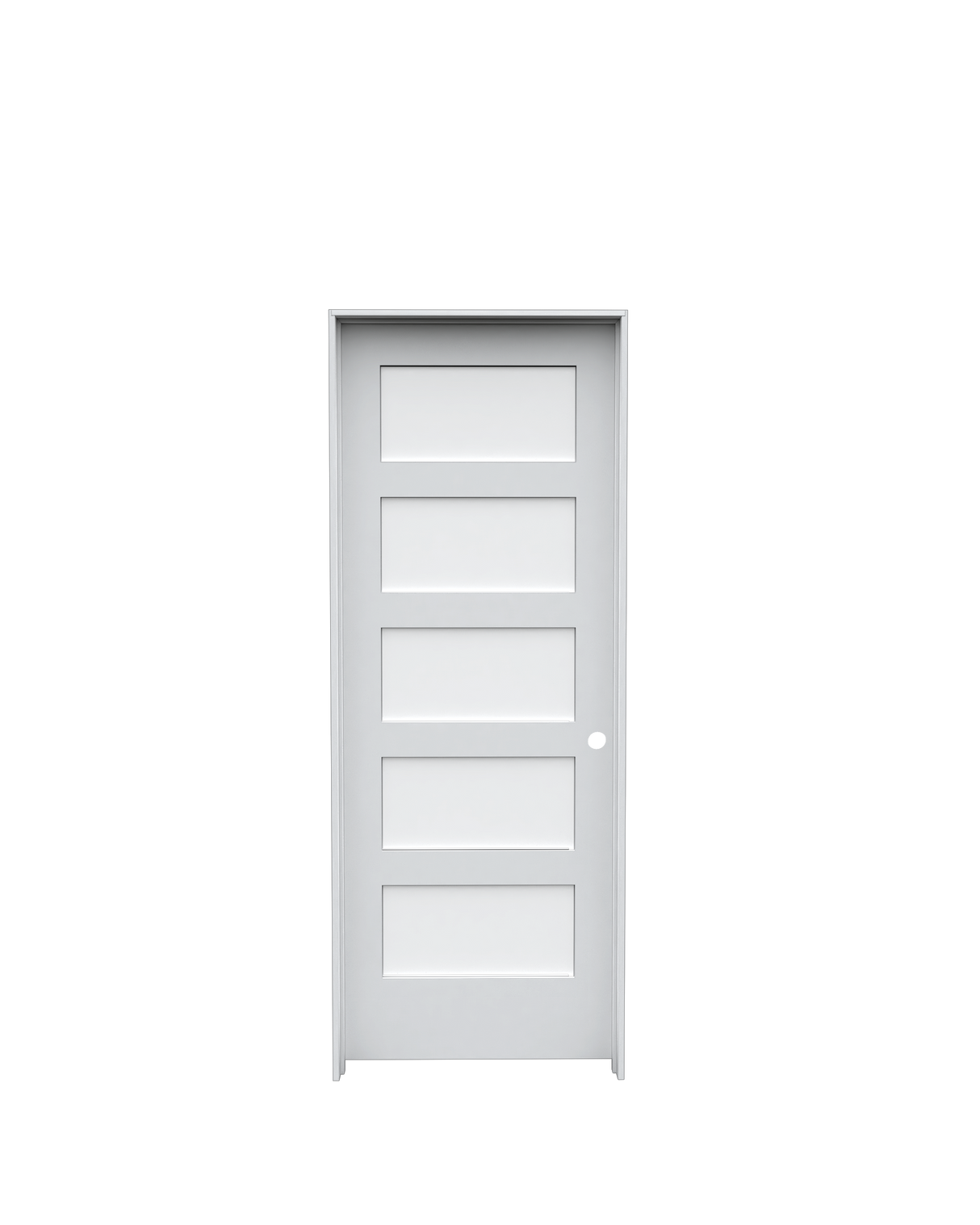 Laminated Glass Poplar Shaker (5 Lite) Prehung