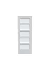 Laminated Glass Poplar Shaker (5 Lite) Slab