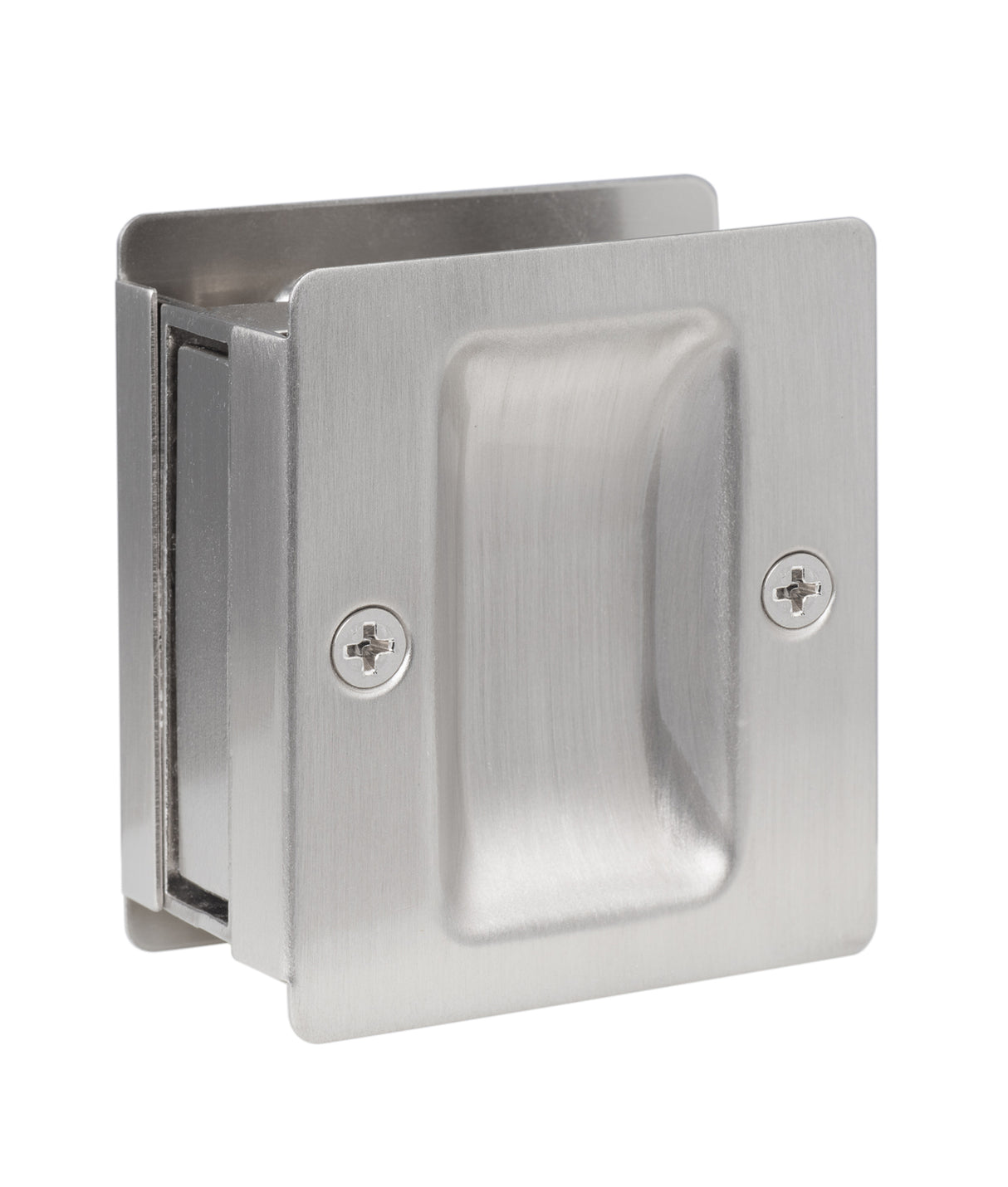 Square Pocket Door Pull with Lock