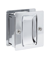 Square Pocket Door Pull with Lock