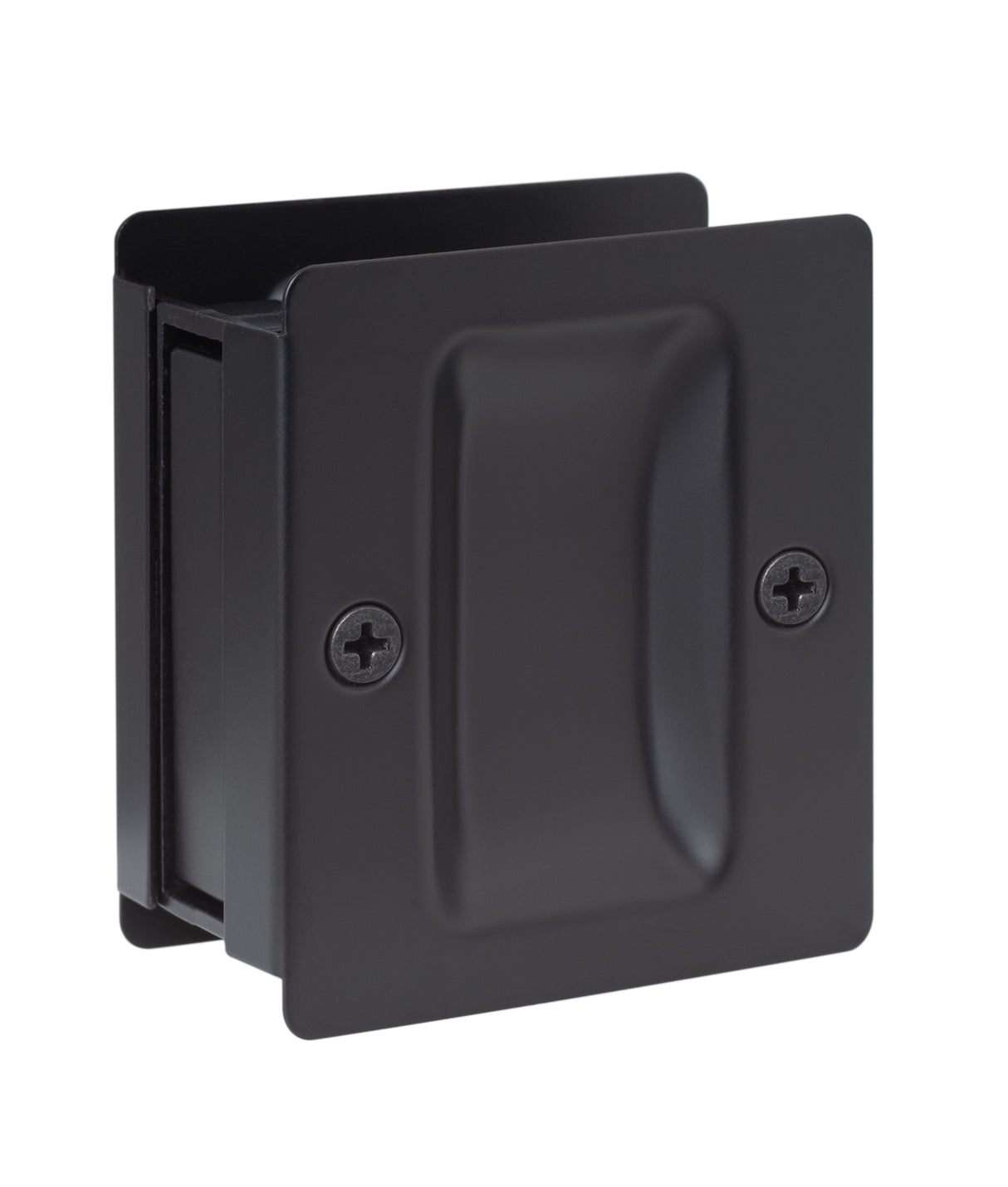 Square Pocket Door Pull with Lock