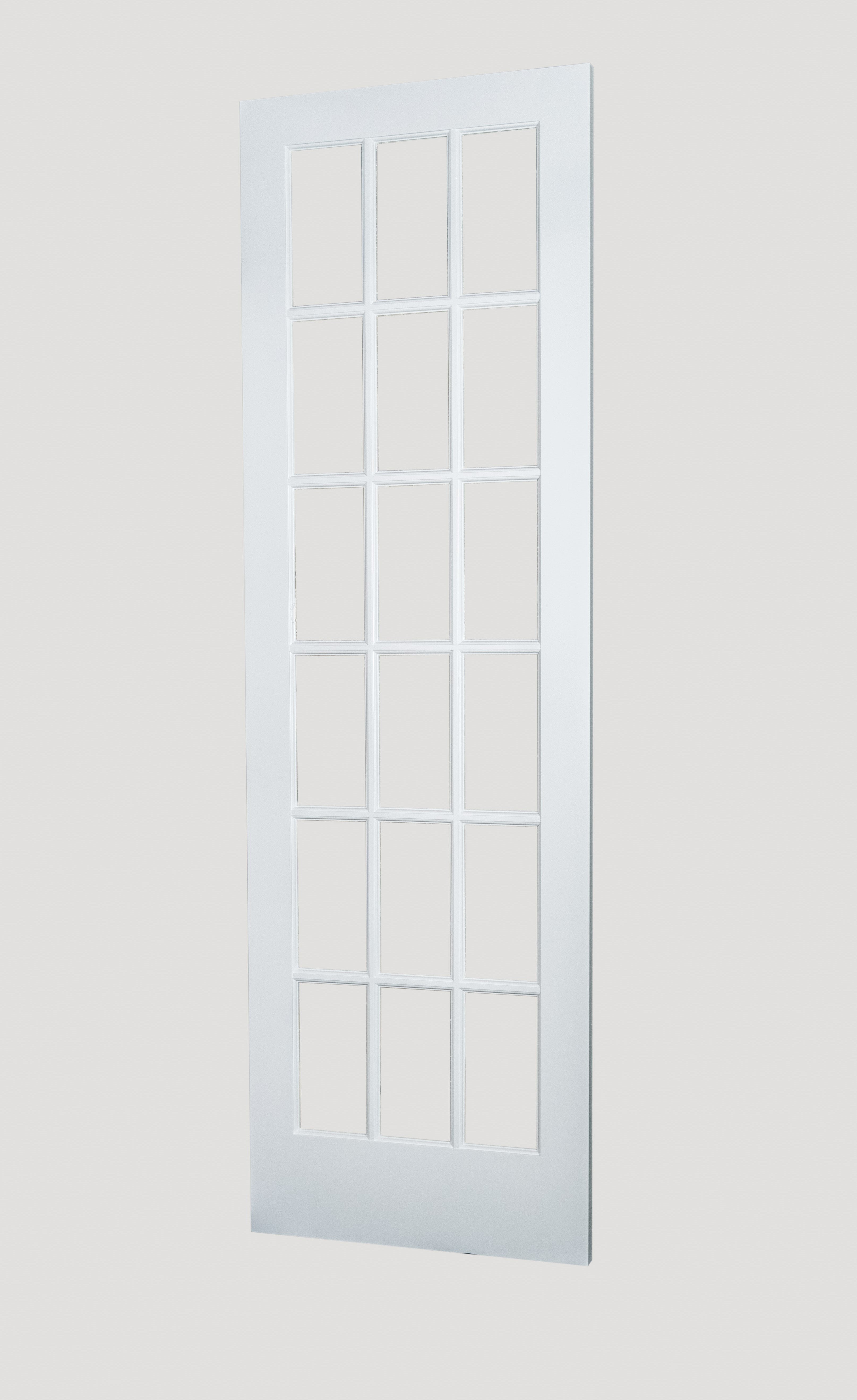 18 Lite Clear Glass Primed Door 8'-0" (96")